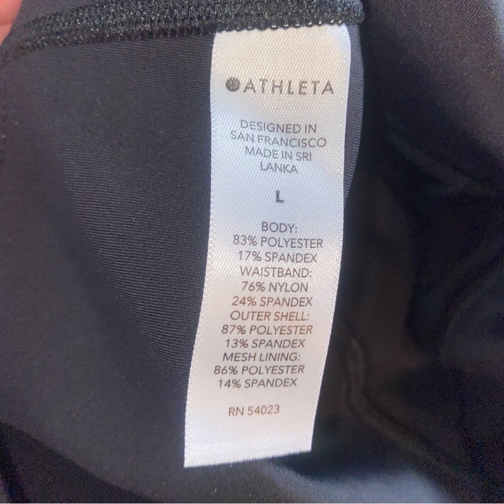 Athleta Skort Womens L Black Mesh Pleated Tennis Golf Athleisure 13.5 - Picture 10 of 10